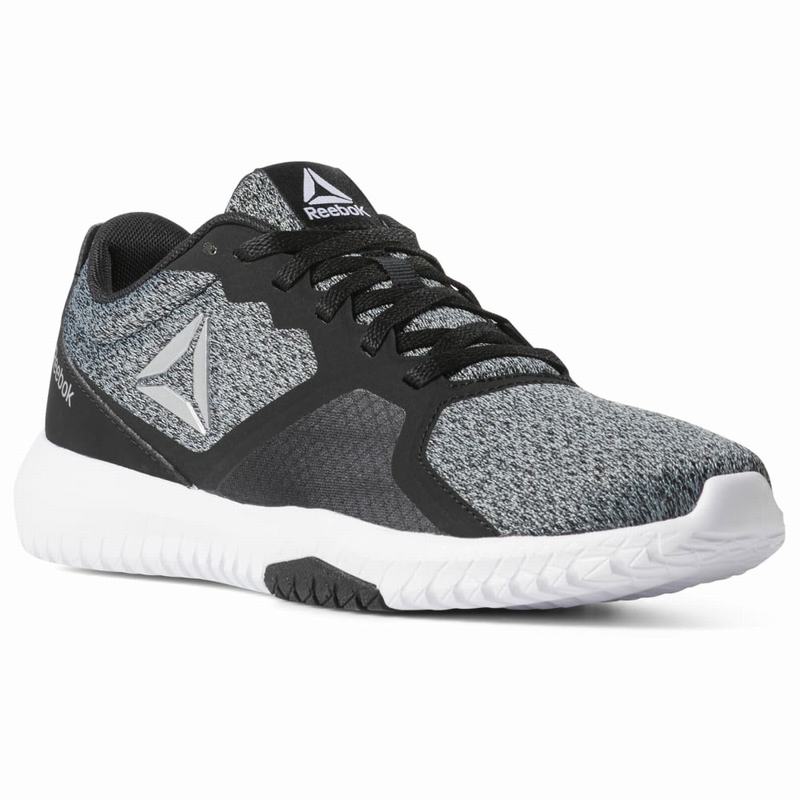 Adidasi Training Reebok Flexagon Force Dama Negrii/Gri/Albi Romania LS3083RT